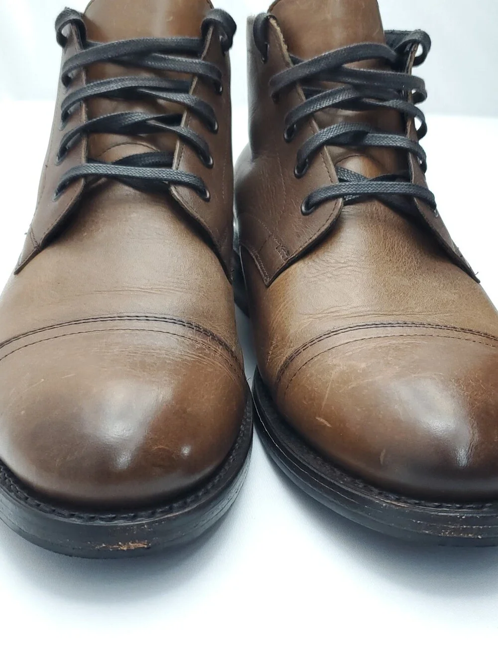 Thursday Boot Cadet Cap Toe Leather Boots Walnut/Brown Men’s Handcrafted Size 11